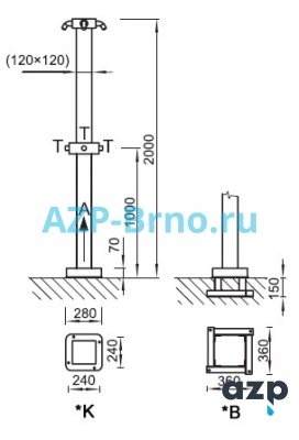 Душевая колонна SPS 01 AZP Brno Чехия (фото, схема)
